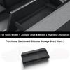 For Tesla Model Y Juniper 2025 Silicone Dashboard Storage Tray Model 3 Highland Tissue Box Center Console Screen Rear Organizer