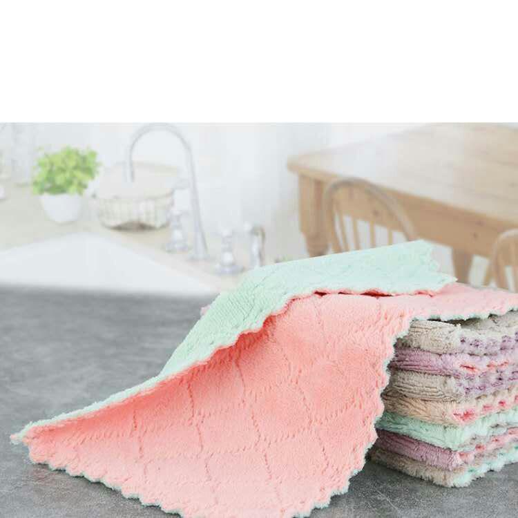 Мягкие и впитывающие одноразовые полотенца из кораллового флиса для кухни