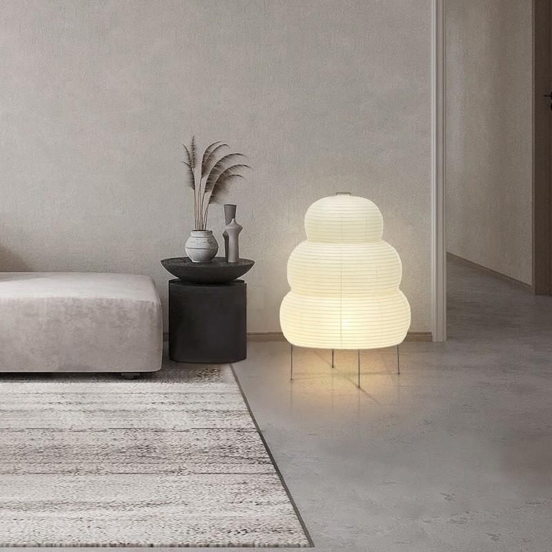Tripod Floor Lamp Bedroom Bedside Living Dining Room Study Loft Decor Desk Light White Rice Paper Table Lamp