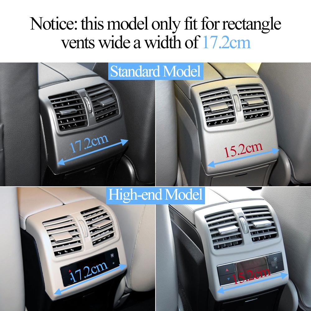 Rear Center Console Air Conditioning AC Vent Grille Outlet Frame Cover For Benz W212 E Class E260 E300 E320 E400 2012-2015
