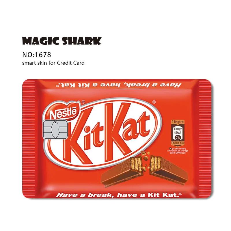 Magic Shark Fashin King Покер Деньги Игра Контроллер Дракон 3М Матовая Тонкая Наклейка Пленка Скин для Дебетовой Банковской Кредитной Карты