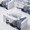 Настольное украшение Средиземноморский стиль Коробка для хранения салфеток Деревянный держатель для салфеток Морская тематика Декоративная бумажная коробка Ресторан