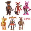 Five Nights At Freddys Action Figures Toy Security Breach Series Glamrock Foxy PVC Doll  For Kid Gift