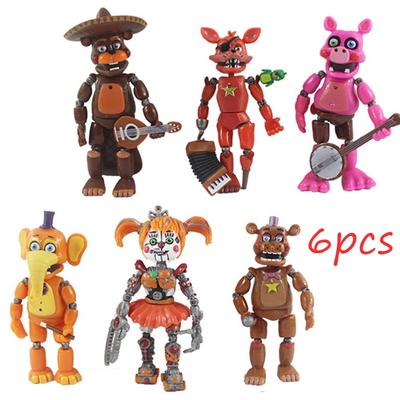 Five Nights At Freddys Фигурки Игрушка Нарушение безопасности Серия Glamrock Foxy ПВХ Кукла для подарка ребенку