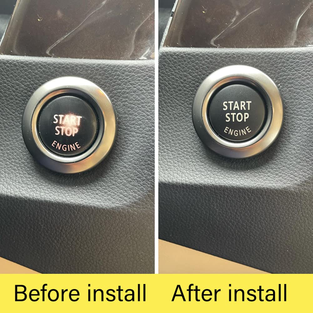 Car Engine Start Stop Switch Button Replace Cover for BMW 1 3 5 Series X1 X3 X5 X6 Z4 E Chassis E81 E87 E90 E91 E92 E93 E60 E84 E83 E70 E71 E72 E89