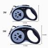 Поводок-рулетка для маленьких и средних собак, автоматический, выдвижной, с милым принтом лапок, аксессуары для французского бульдога и йоркширского терьера, 3м5м