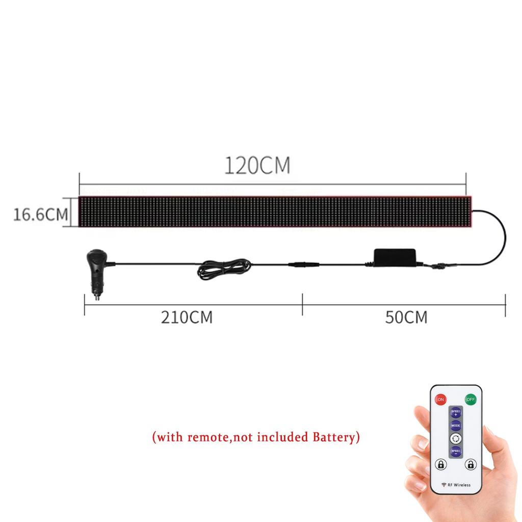 Грузовик с дистанционным управлением Дьявольский глаз Светодиодная матричная пиксельная панель Мягкое складное освещение Граффити Бегущая строка Подсветка 12В 24В