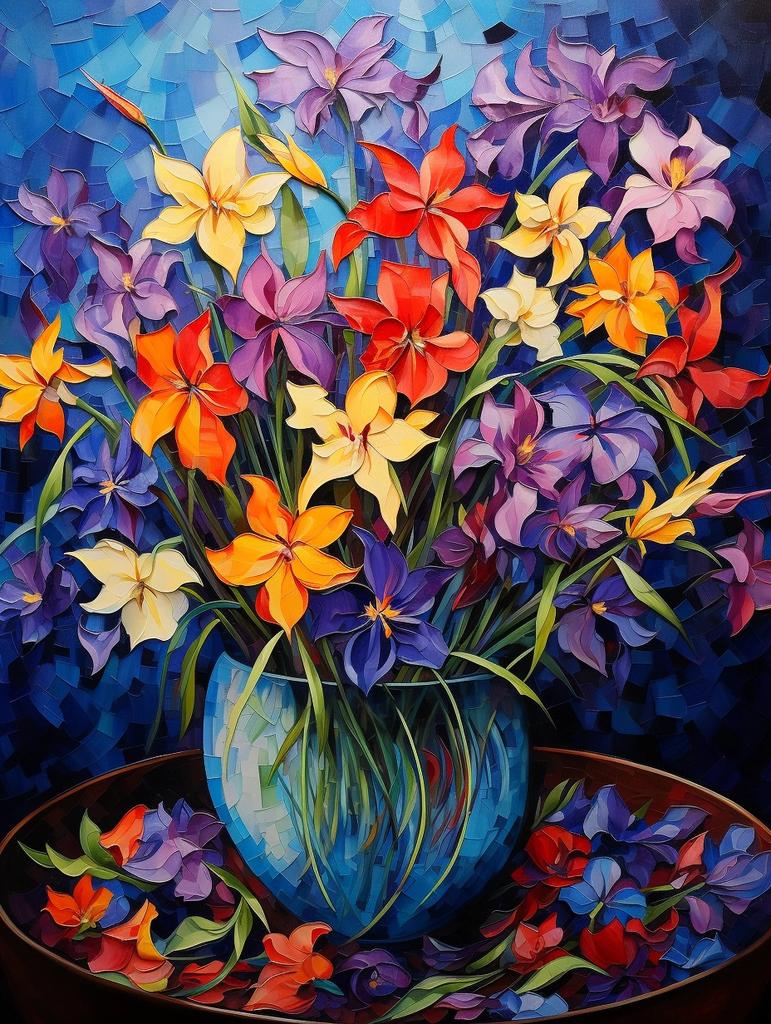 DIY Алмазная вышивка Цветок ромашки Рукоделие Картина Пион Ваза Стразы Картина Пейзаж Мозаика Настенный декор