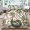 Комплект постельного белья из 3D экзотической коллекции с пододеяльником и наволочкой с рисунком пейсли, 2/3 шт. AU240 * 270, очень большой размер, мягкое украшение для дома