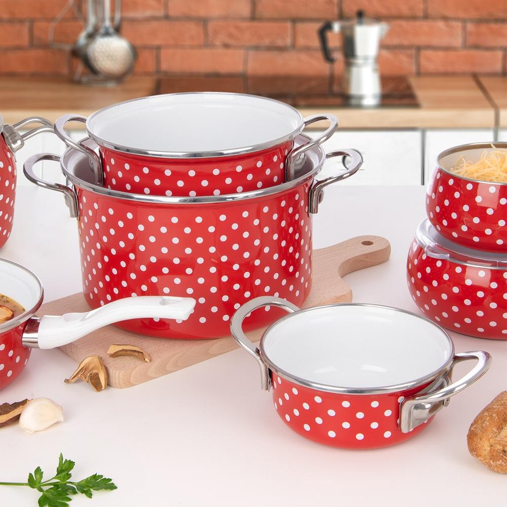 TECKA enameled pot 18 cm, 2 l