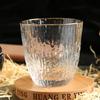 Стеклянный бокал Shangqi с золотым ободком и рисунком в виде коры дерева