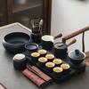 Zen Black Pottery Kung Fu Tea Set