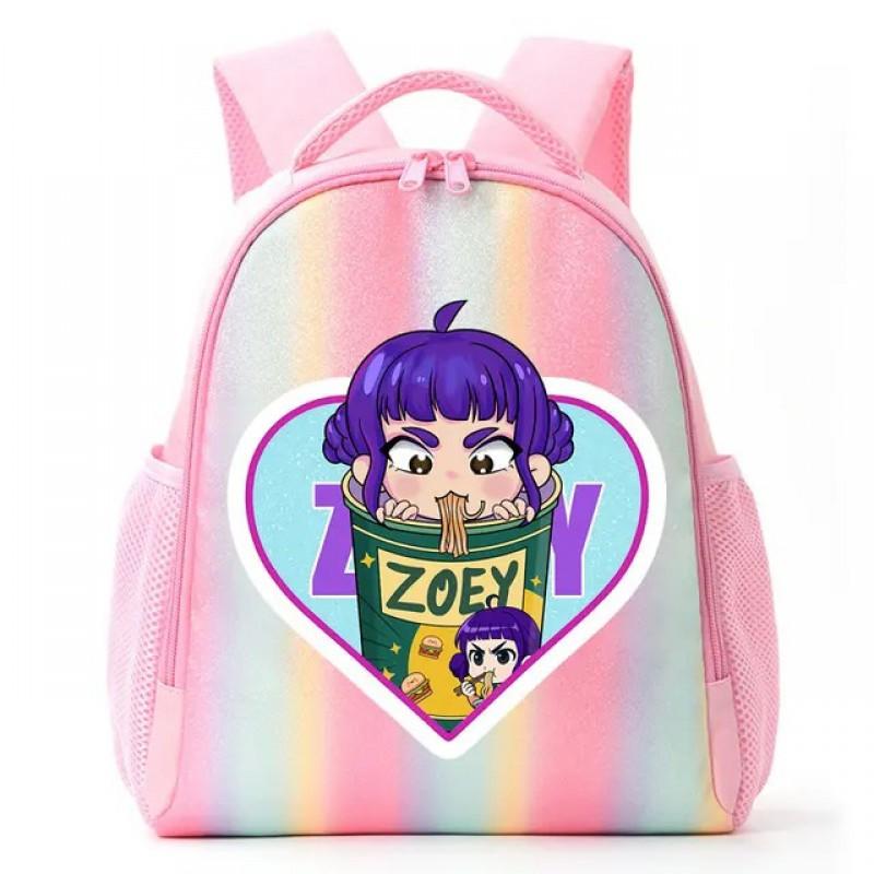 Kids School Backpack Boys Girls Lightweight Oxford Fabric Cartoon Print Dual Strap Bag Daily Commute Outdoor Trips