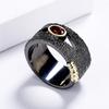 Red Pomegranate Open Ring for Womens Atmospheric Green Agate Index Ring New