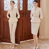 High-End Light-Colored Professional Office Suit for Medical and Beauty Professionals