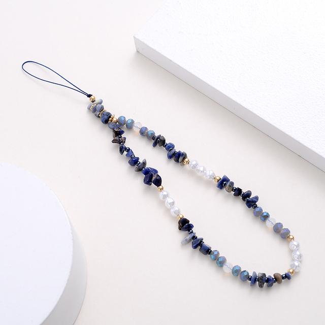 Модные женские акриловые глиняные каменные бусины, цепочка для мобильного телефона, ремешок для мобильного телефона, подвесной шнур, брелок для ключей, ювелирные изделия, настраиваемые