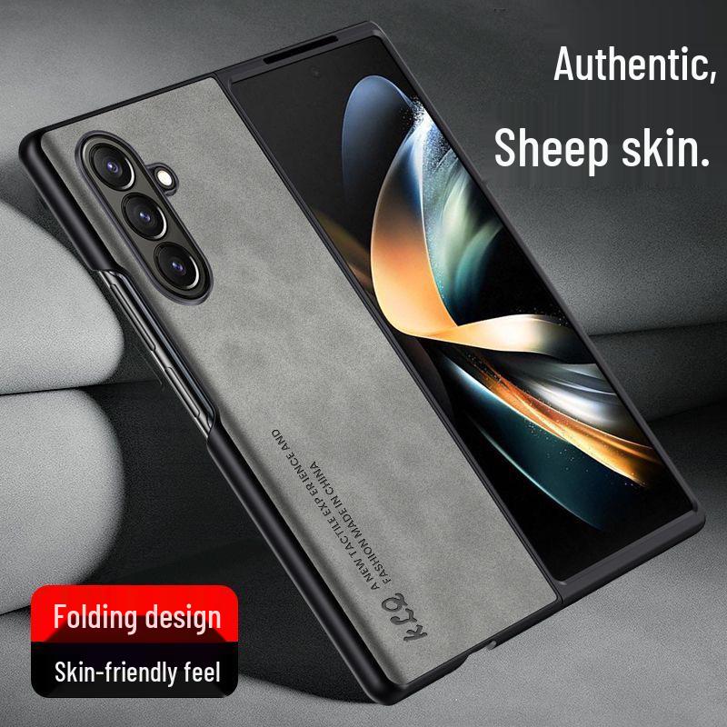 Чехол из овчины Samsung Z Fold7 для Z Fold6 - Роскошная, приятная на ощупь защита складного экрана