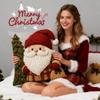 Christmas Pillow Cover Christmas Linen Pillowcase Autumn Decoration Snowman Pillow Covers For Chair Sofa Bedroom Living Room