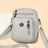 Small Square Bag Washed Leather Single-shoulder Crossbody Bag Middle-aged Woman's Bag Multi-layer Bag