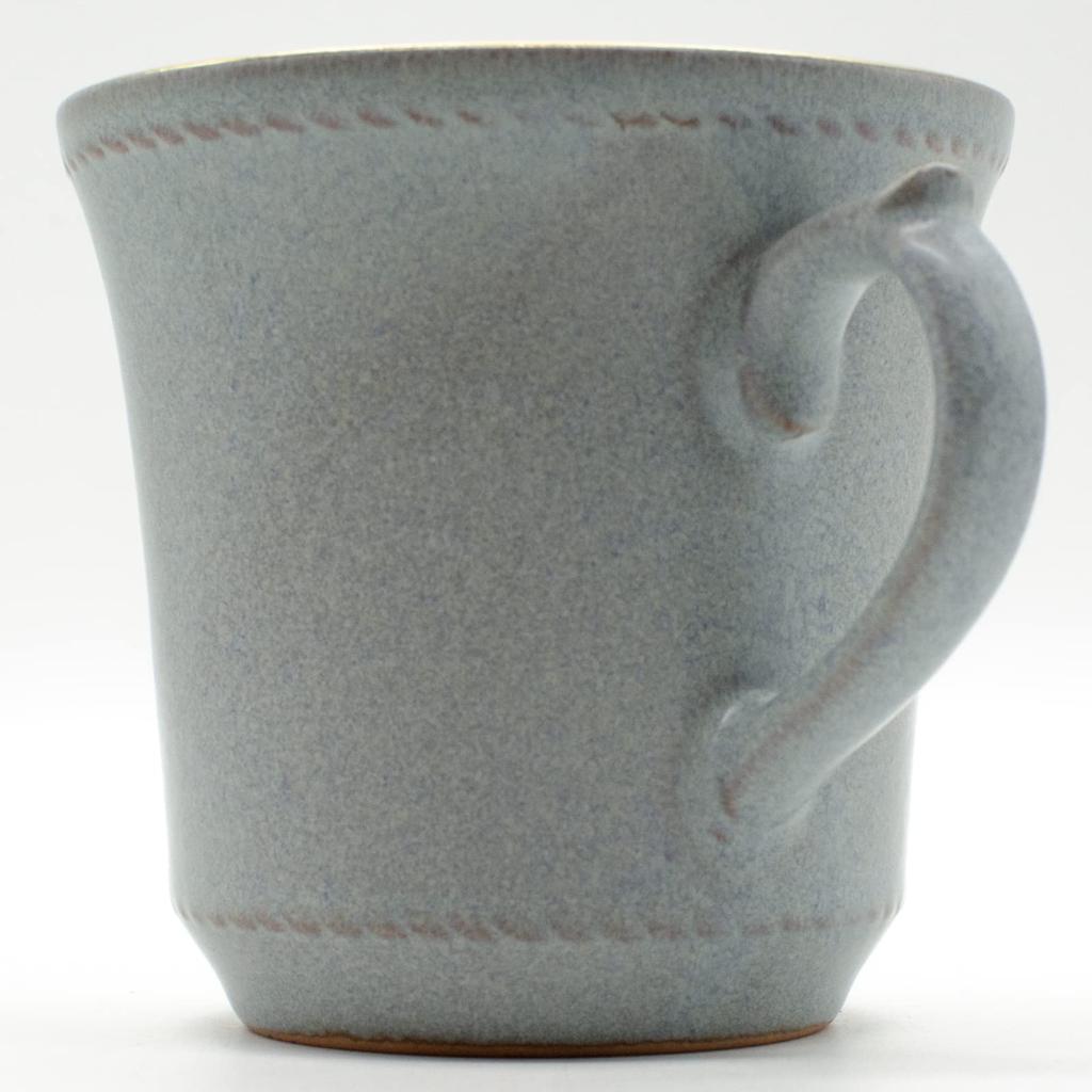 Aito (Aito) aito Seisakusho [Stitch] Mug, Approx. 350ml, Gray, Mino Ware, Microwave and Dishwasher Safe, Made in Japan, 111058