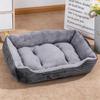 Soft Plush Rectangular Dog Bed, Anti-Slip Warm Pet Sofa for Cats & Small Dogs, Corduroy Nest Cushion