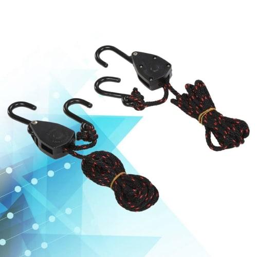 iplusmile Rope Ratchet, Hook Pulley, Loading Strap, Max Load: 68kg, Locking, Heavy-Duty, Adjustable 1/8" Strap, Easy To Use, Fastening, Multi-Purpose,