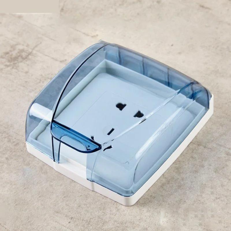 Universal Socket Waterproof Box Wall Switch Plate Water Dust Proof Cover Outlet Doorbell Bathroom Splashproof Protection Boxes