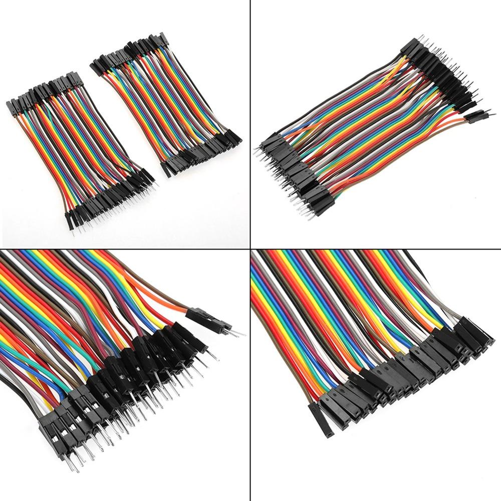 3 PCS 10CM Breadboard Jumper Wires 40 Pin Ribbon Cables Electronics Prototyping Dupont Wire  Arduino