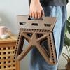 Strong Plastic Folding Stool Storage Foldable Step Stool Home Footstool Travel Camping Small Portable Foot Stools