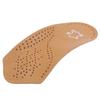 Unisex Leather Orthotics Absorbing Insole Arch Support Pad Flat Foot Orthopedic Half Insole