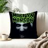 Classic Rock Band MMarilyn MManson Trendystyle decorative throw pillow cover insert not included fauxembroidery design