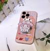 Розовый чехол-подставка с подушкой безопасности Sanrio KT для Apple 16