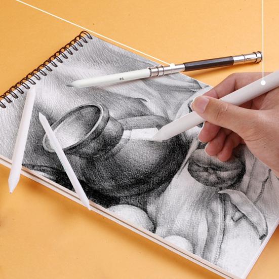 19Pcs/Set Blending Stumps Tortillon Pencil Extension Tool Sketch Drawing Art Kit