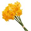 6 шт./букет искусственный цветок нарцисса реалистичный искусственный шелковый цветок для дома, офиса, свадьбы, вечеринки, в помещении, на открытом воздухе