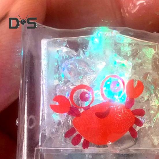 8 шт. светящиеся кубики для ванны набор с морскими животными графика светящиеся игрушки для ванны для детей активируемые водой сенсорные игрушки для ванны