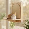Cat Window Perch with Scratching Post Compact Window Cat Perch with Scratching Post Pet Furniture Long-Lasting Cozy