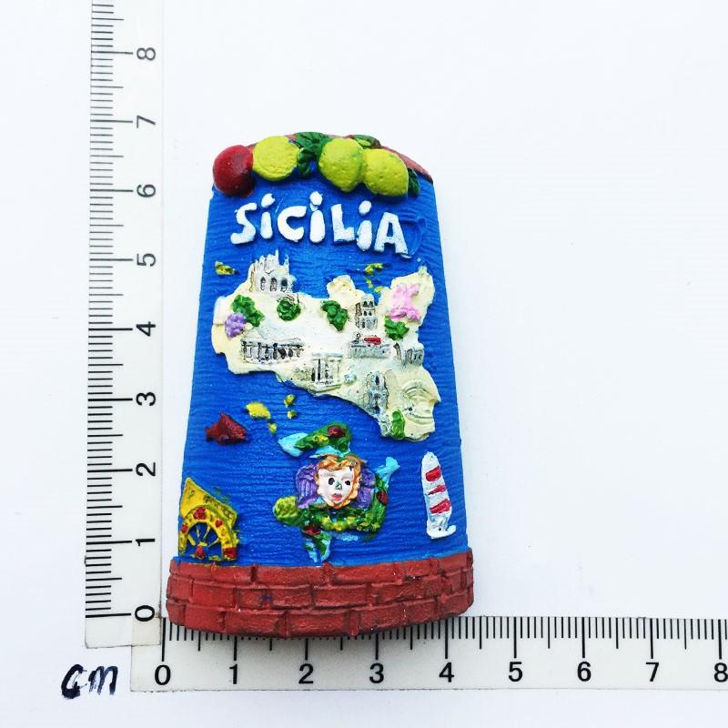 Италия Милан Магнит на холодильник Сувениры Венеция Рим Пиза Флоренция Магнитные магниты Смоляные наклейки на холодильник Украшения для дома Подарки