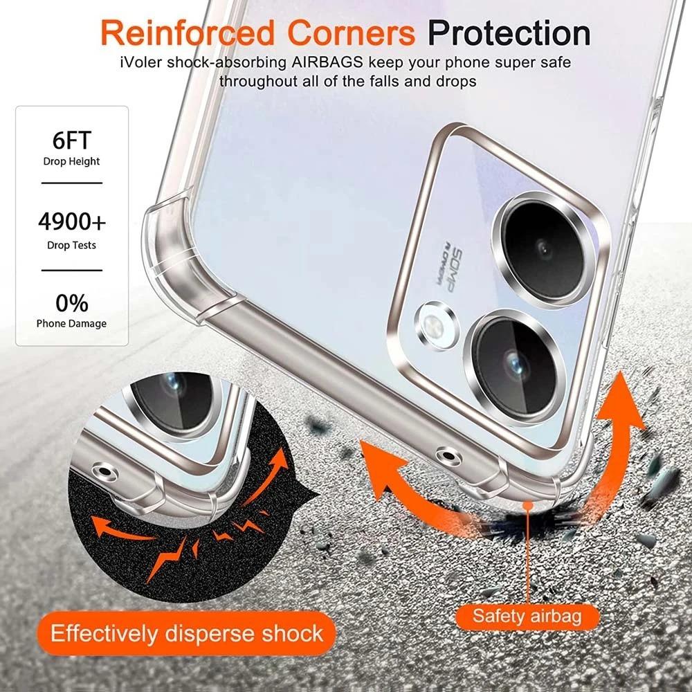 Противоударный чехол Airbag TPU для Realme C67 C65 C63 C61 C55 C53 C51 C33 C31 C30 Защитный чехол Capa Fundas Coque