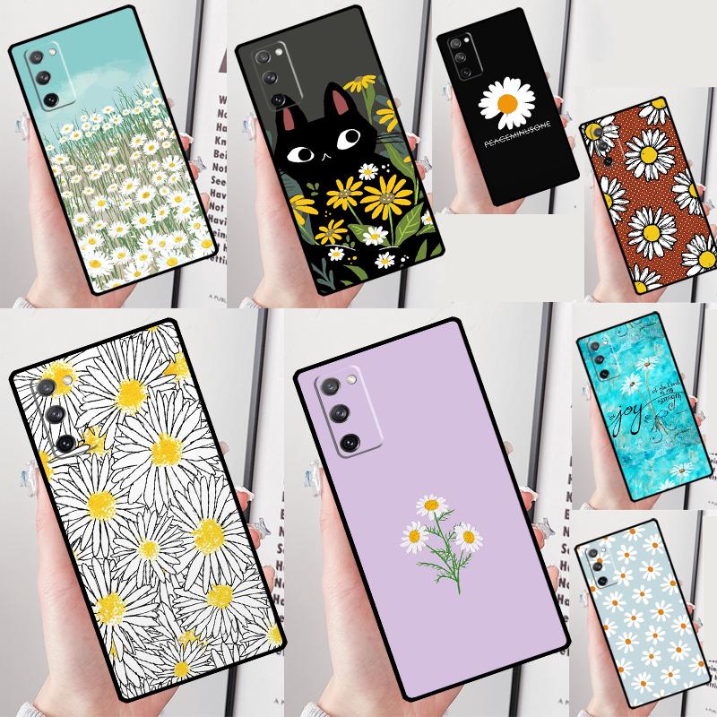 Daisy Flower Phone Case For Samsung Galaxy S25 Ultra S9 S10 S20 S21 S22 Plus S23 Ultra S24 FE Back Cover