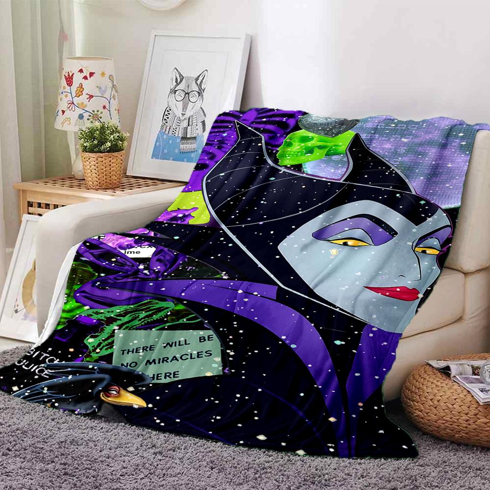 Fantasy Halloween Icons Flannel blanket, soft and warm, suitable for beds and sofas, all seasons, portable travel blanket. 0730153