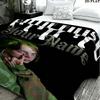1PC Billie Eilish Custom Name Patterned Flannel Blanket Suitable For All Seasons for Home Decor Warmth and Comfort Gifts Holiday Present
