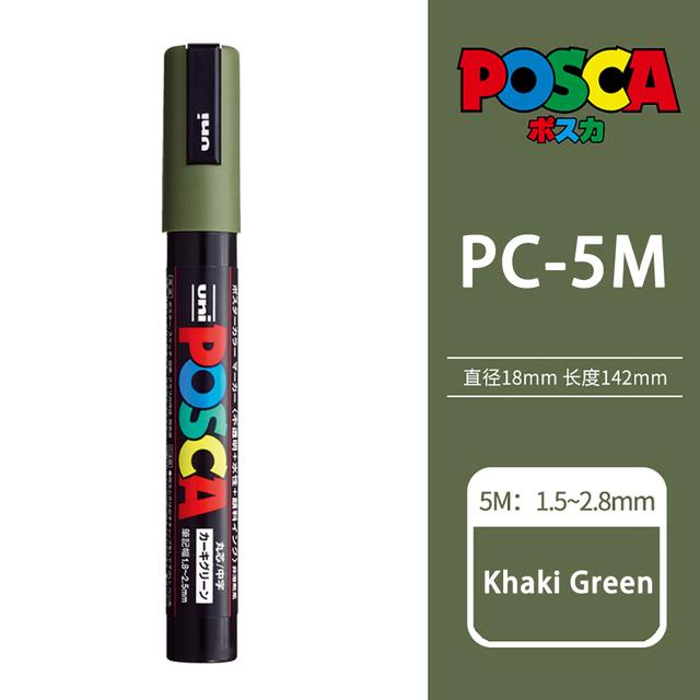 Маркер-краска Uni POSCA, 39 цветов PC-5M/44 PC-3M/36 PC-1M, Акриловые маркеры для рисования по камню, граффити, Художественные принадлежности