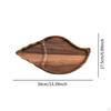 Деревянная сервировочная миска в форме ракушки Seepentell Autumn Harvest Thanksgiving Starter Plate Tea Fort