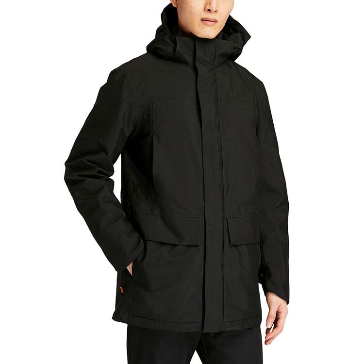 Timberland Теплая дышащая куртка три в одном из хлопка, съемная, мужская, куртки, черная A42Q2-001