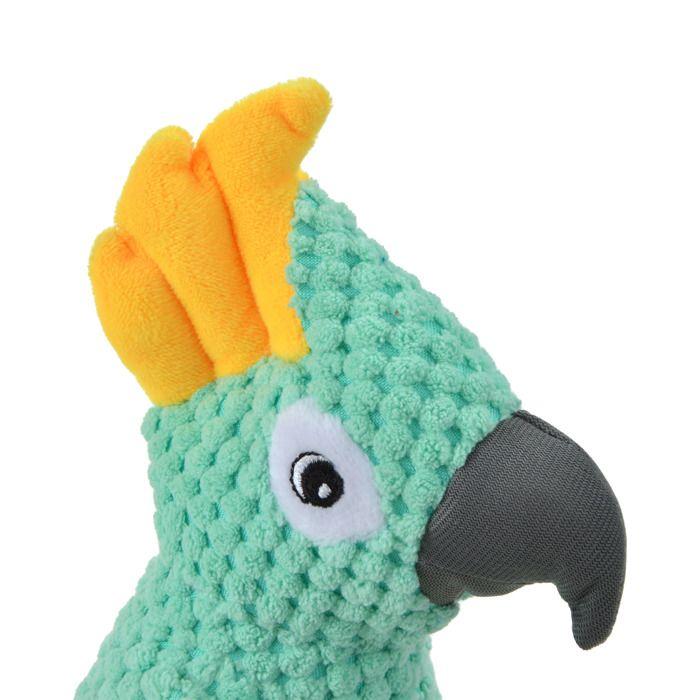 Jouet peluche - NC - Pablo le perroquet - Sonore - Polyester - 13x28 cm