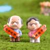 Дедушка Бабушка Микроландшафт Миниатюры Украшения Фигурки Феи Сада Рождественское Украшение