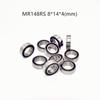 Миниатюрный подшипник MR148RS 10 шт. 8*14*4(мм) хромированная сталь резина герметичная