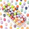 Акриловые разноцветные круглые бусины 16 мм с УФ-покрытием (10 шт) для DIY цепочек для телефона и аксессуаров для украшений