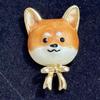 Позолоченная желтая брошь Сиба-ину: Милая булавка-животное унисекс для костюмов и аксессуаров (Набор из 24 шт.)