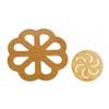 Thickened Wooden Trivets for Hot Pots Pans Hollow Carved Heat Resistant Coasters Non-Slip Round Wood Hot Pads for Kitchen Decor